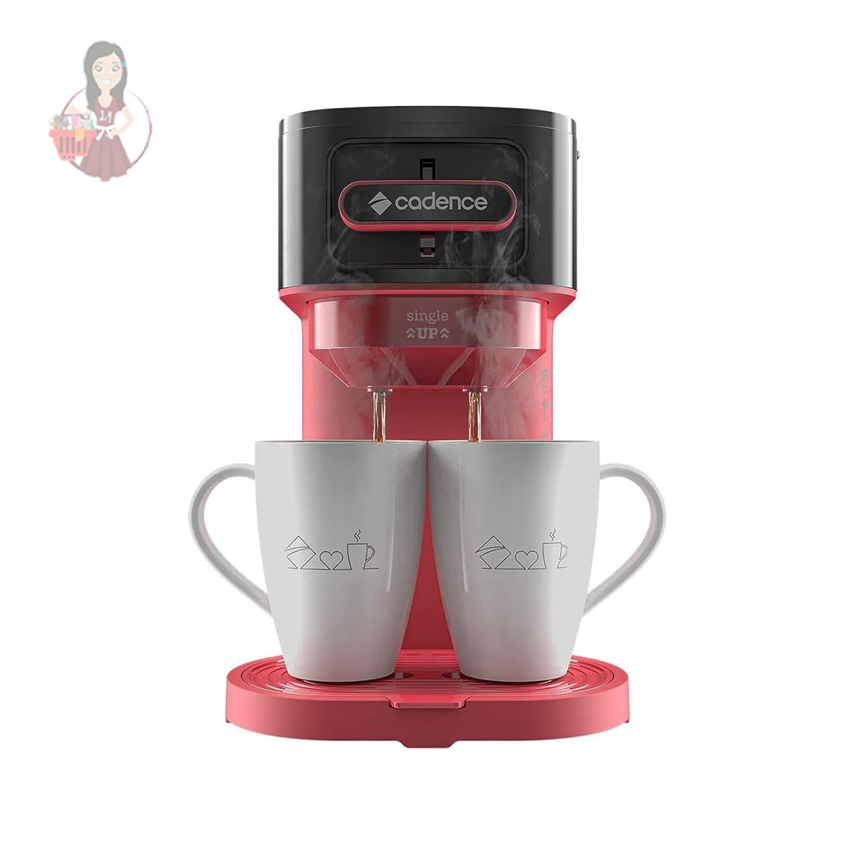 Cafeteira Elétrica Single Up Com 2 Canecas 150ml