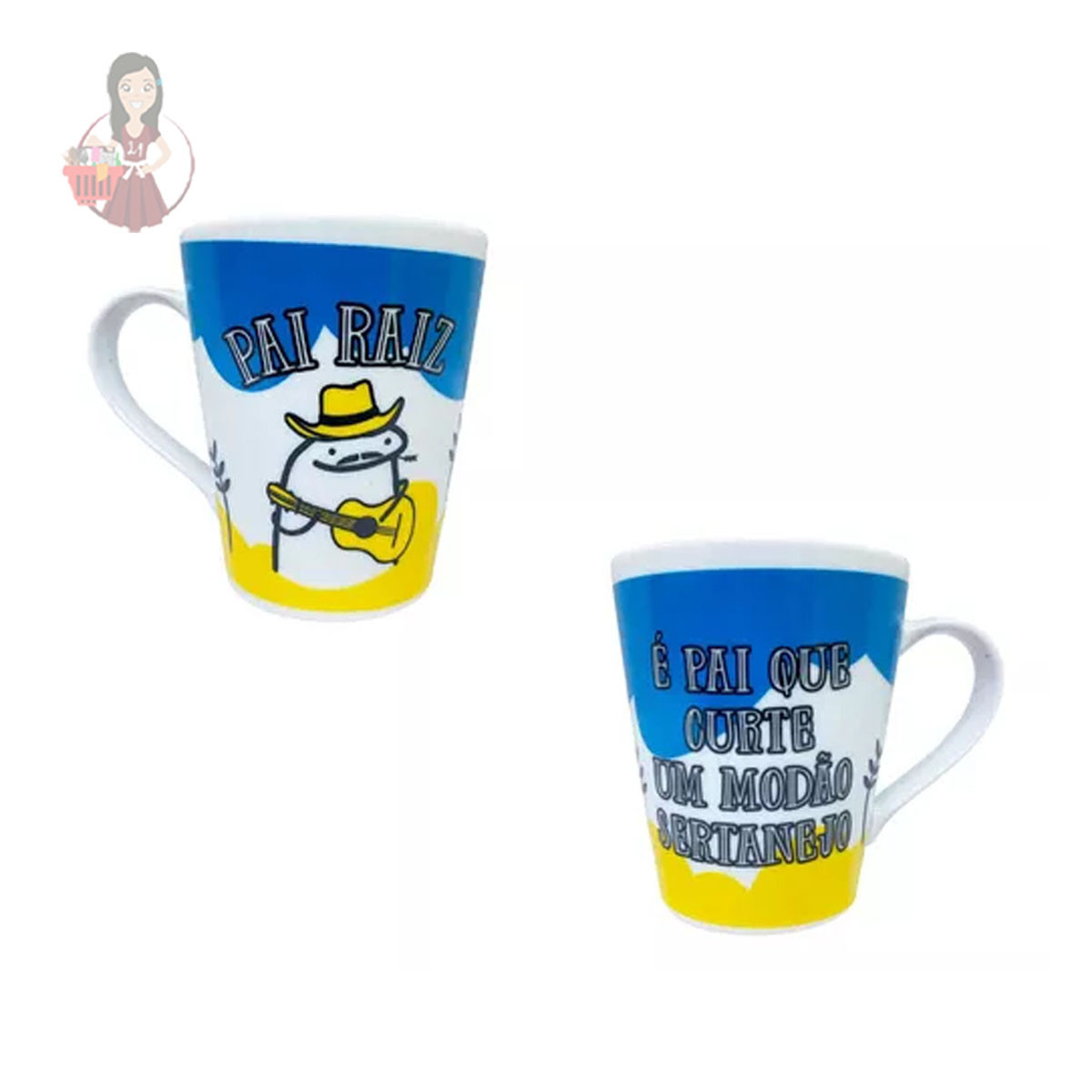 Caneca De Porcelana Para Dos Pais 290ml