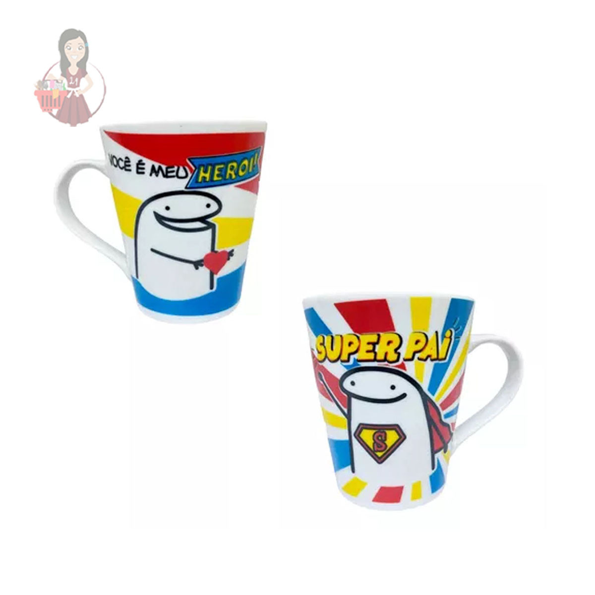 Caneca De Porcelana Para Dos Pais 290ml - 